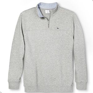 Vineyard Vines 1/4 Zip Pullover Sweater NWT Gray